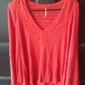 Free People Top. Orange. Size XS.